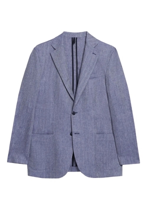 Brooks Brothers herringbone linen blazer - Blue