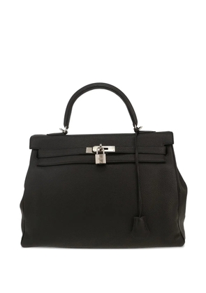 Hermès Pre-Owned 2017 Kelly 35 Togo leather tote bag - Black