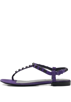 Balenciaga Pre-Owned suede stud sandals - Purple