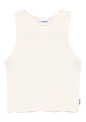 CHOCOOLATE embossed-logo tank top - Neutrals