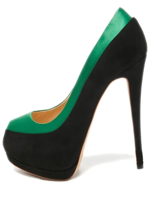 Giuseppe Zanotti Vintage 145mm suede platform pumps - Green
