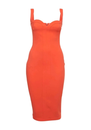 Victoria Beckham 2024 sweetheart-neckline crepe midi dress - Red