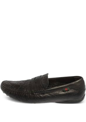 Gucci Pre-Owned Gucissima loafers - Black