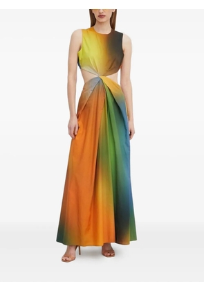 Silvian Heach cut-out cotton maxi dress - Orange