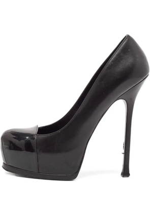 Saint Laurent Pre-Owned 15mm Tribtoo leather pumps - Black
