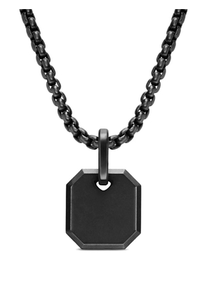 David Yurman titanium octagonal amulet pendant - Black