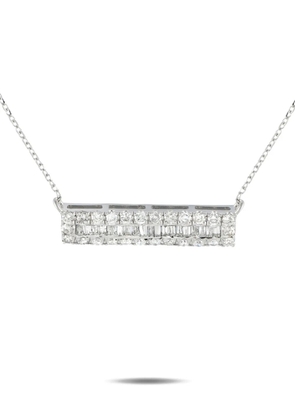 LB Exclusive 14K white gold diamond necklace - Silver