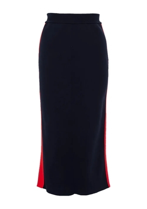 Stella McCartney Pre-Owned side-stripe pencil skirt - Blue