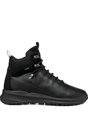 Geox lace-up leather boots - Black