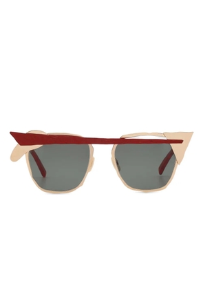 Masahiro Maruyama MM-0093 round-frame sunglasses - Gold