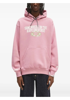 AAPE BY *A BATHING APE® Moonface Logo hoodie - Pink
