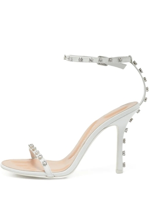 Pre-Owned Alexander Wang 115mm Nicki rhinestone-embellished sandals - White