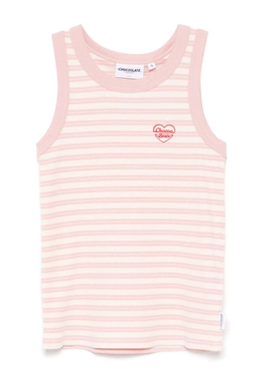 CHOCOOLATE striped tank top - Pink