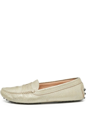 Tod's Vintage Pre-Owned leather loafers - Gold