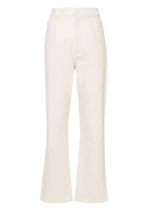 Max Mara high-waist straight-leg trousers - Neutrals