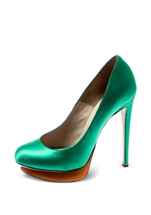 Nicholas Kirkwood 140mm platform stiletto pumps - Green