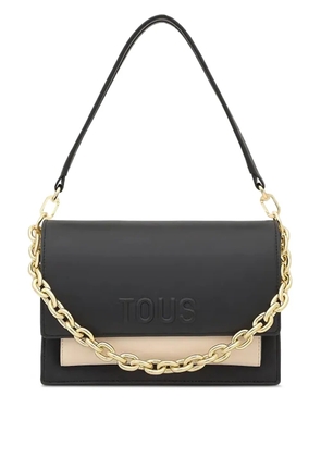 TOUS chain-strap two-tone cross body bag - Black