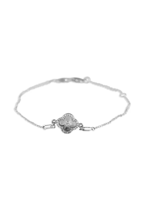 LB Exclusive 14K white gold Quatrefoil diamond bracelet - Silver