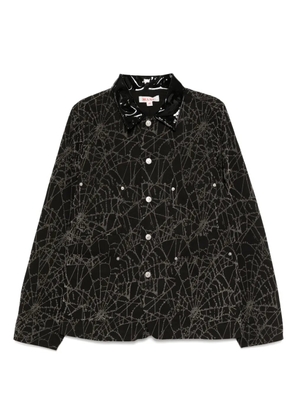 MASU flocky-web jacket - Black