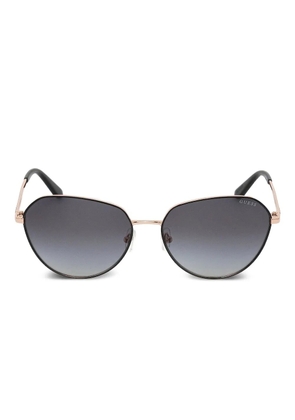 GUESS EYEWEAR metal-frame sunglasses - Gold