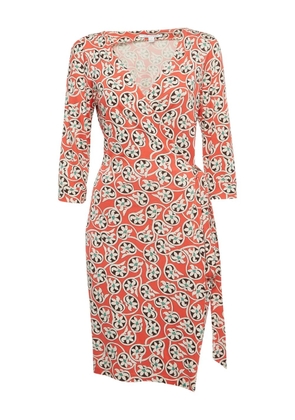 Diane Von Furstenberg Vintage floral-print wrap dress - Pink