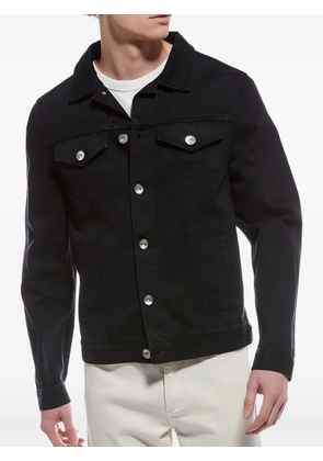 Brunello Cucinelli button-fastening denim jacket - Black