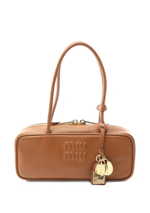 Miu Miu Pre-Owned small Bow leather tote bag - Brown