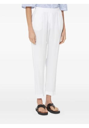 Rosso 35 linen straight-leg trousers - White