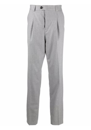 Brunello Cucinelli pleat-detail tailored trousers - Grey