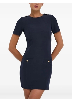 Silvian Heach button-detailed short-sleeve dress - Blue