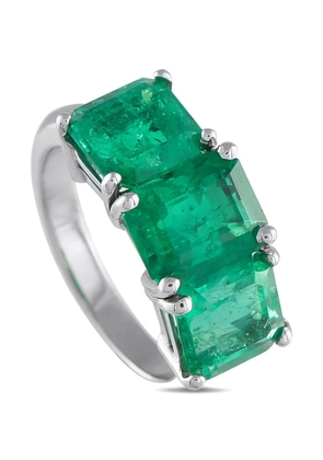LB Exclusive emerald ring - Silver