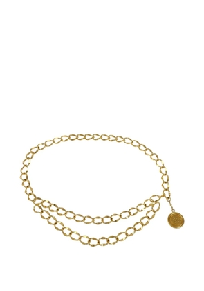 CHANEL Pre-Owned 1990-2000s CC-medallion chain belt - Gold