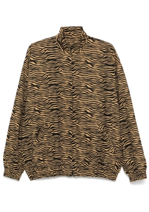Yuiki Shimoji tiger-stripes jacket - Black