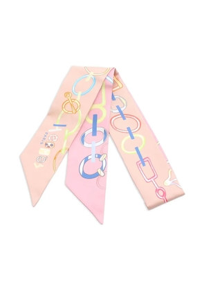 Hermès Pre-Owned 1920 Do Re Boucles twilly scarf - Neutrals