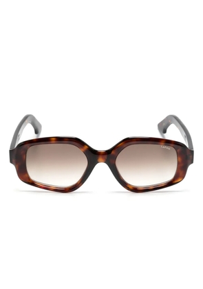 Lapima Elisa geometric-frame glasses - Brown