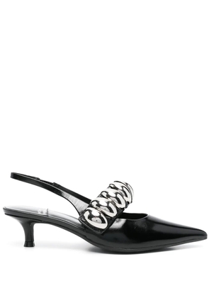 Jeffrey Campbell 40mm leather heeled sandals - Black