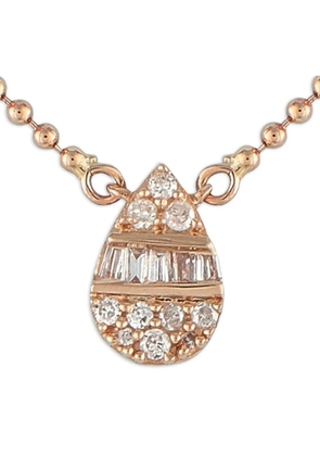 LB Exclusive 14K rose gold diamond pendant necklace - Pink