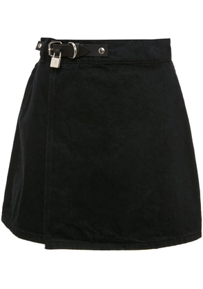 JW Anderson padlock-detail belted skirt - Black