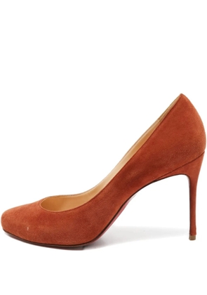 Christian Louboutin Pre-Owned 95mm suede pumps - Brown