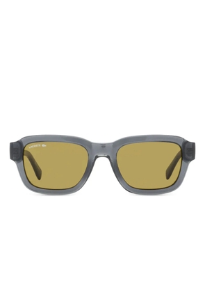 Lacoste rectangular pique texture sunglasses - Grey