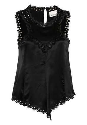 ISABEL MARANT Amaya silk top - Black