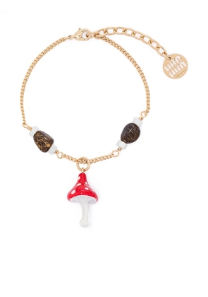 Miu Miu Mushroom bracelet - Gold