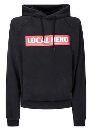 Martine Rose slogan-print hoodie - Black