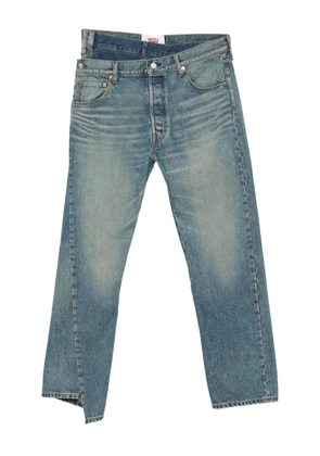 Comme Des Garçons asymmetric-hem jeans - Blue