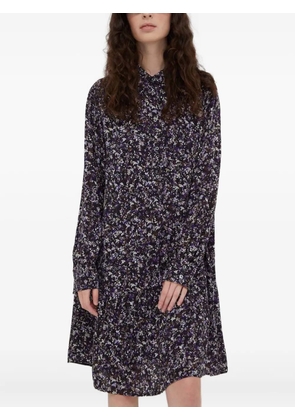 Marc O'Polo floral-print shirt dress - Purple