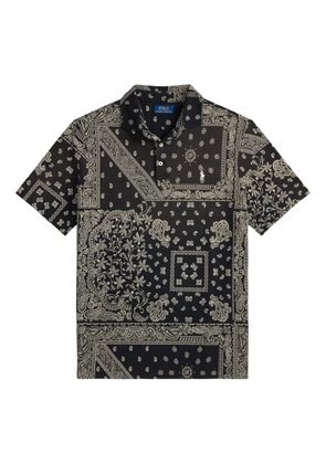 Polo Ralph Lauren paisley-print polo shirt - Black