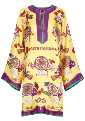 Dolce & Gabbana graphic-print kaftan - Yellow