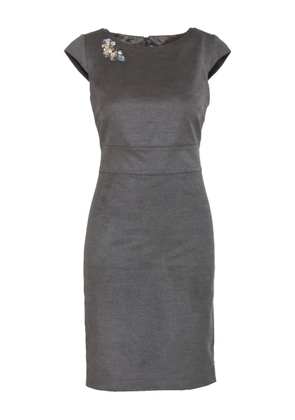 Blumarine Vintage rhinestone-embellished dress - Grey