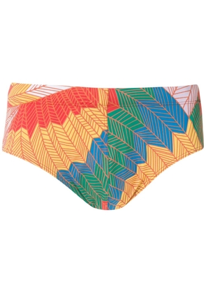 Amir Slama Cocar Francês print trunks - Blue