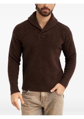 Polo Ralph Lauren shawl-collar wool sweater - Brown